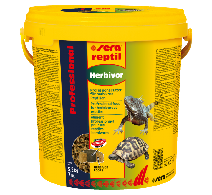 Sera Reptil Professional Herbivor 10 Lt - Mangime per Rettili Erbivori