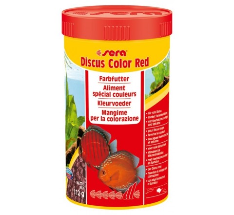 Sera Discus Color Red 250 ml 112g Mangime Granulare per Discus