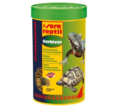 SERA Mangime per rettili tartarughe erbivori professional herbivor reptil gr. 85 