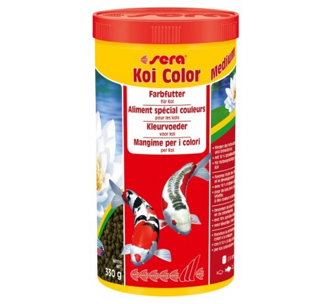 Sera Koi Color Medium da 1000 ml - Mangime per lo sviluppo di Koi da 12 a 25 cm