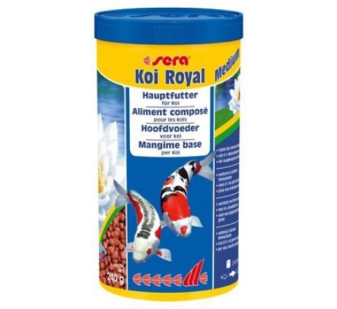 Sera Koi Royal Medium da 1 litro - Mangime per lo sviluppo ottimale Carpe Koi